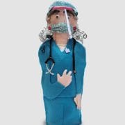 Nurse In Teal Scrubs